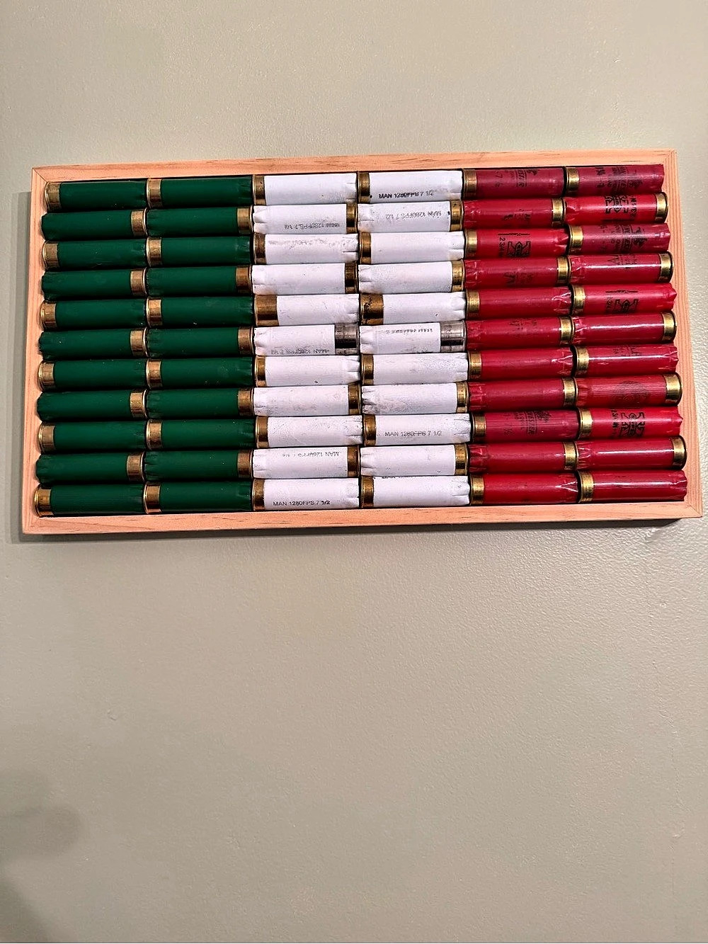 Shotgun Shell Wall Art Framed Decor Display